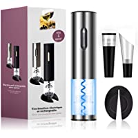 Flybiz Sacacorchos eléctrico- Profesional Automatico Abrelatas de Vino- Abridor Botellas de Vino Inalámbrico con…